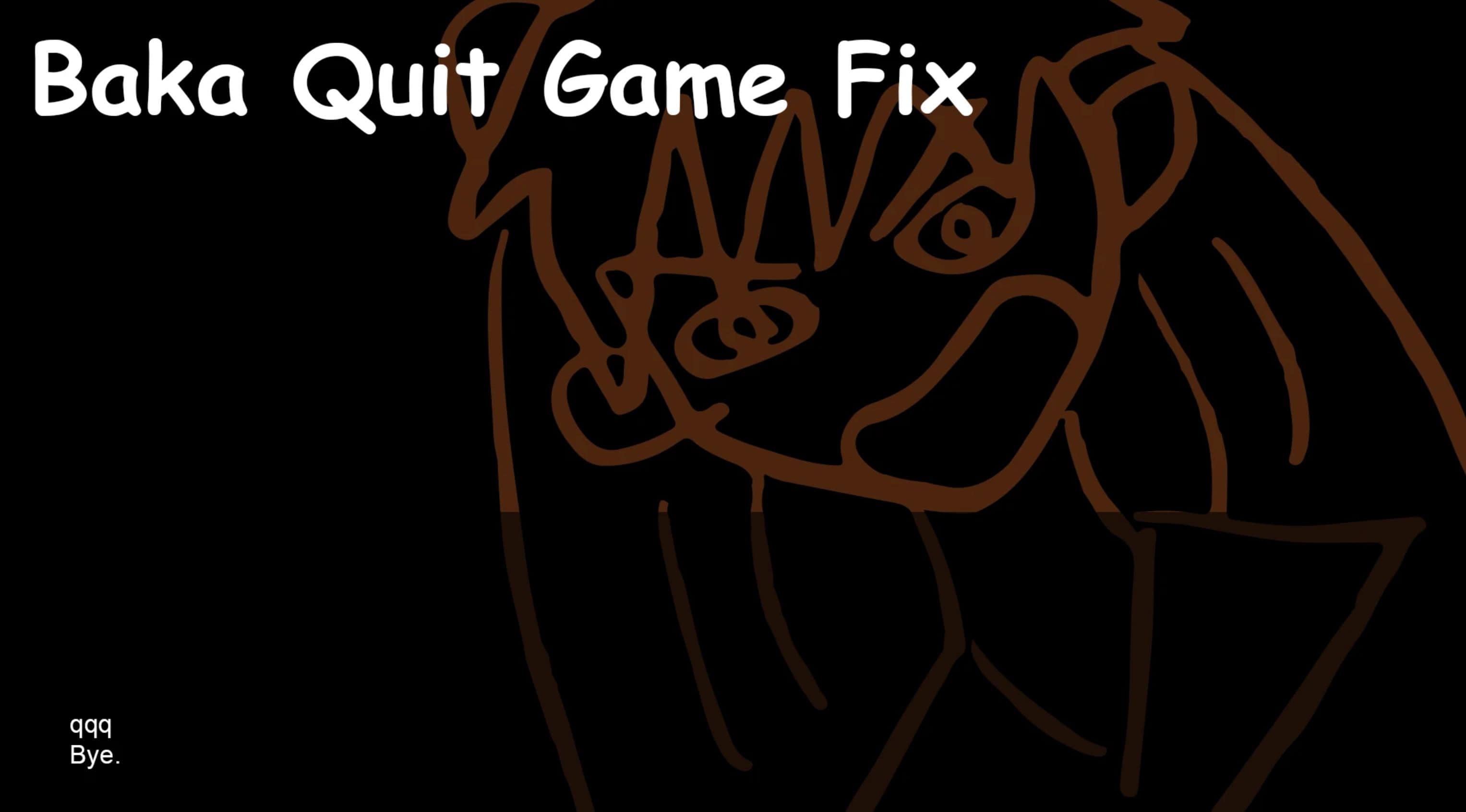 Baka Quit Game Fix Starfield Mod Download
