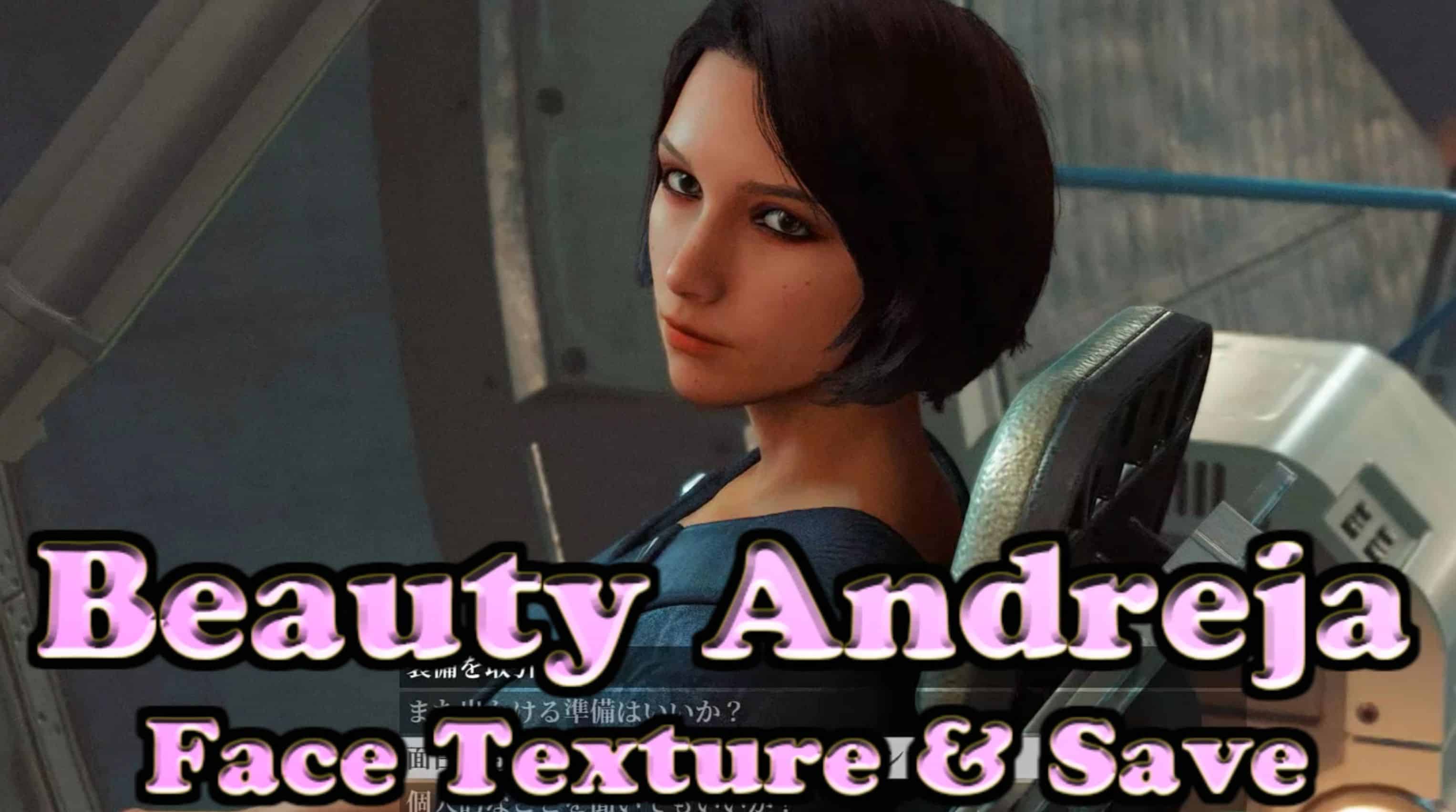 Beauty Andreja Face Texture and SaveGame Starfield Mod Download