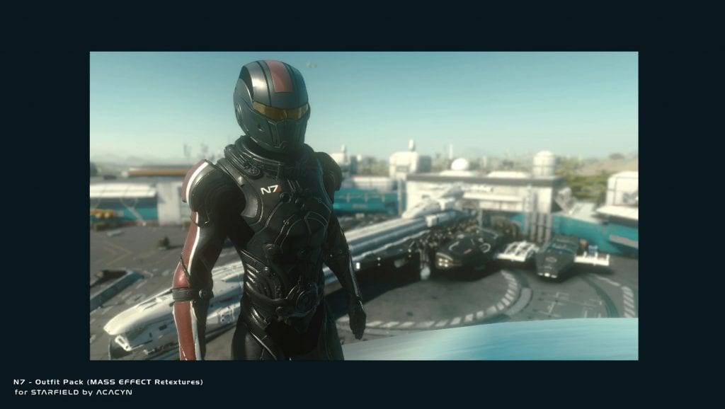 N7 Armor ( Mass Effect Retextures of Starborn Armor ) Starfield Mod Download