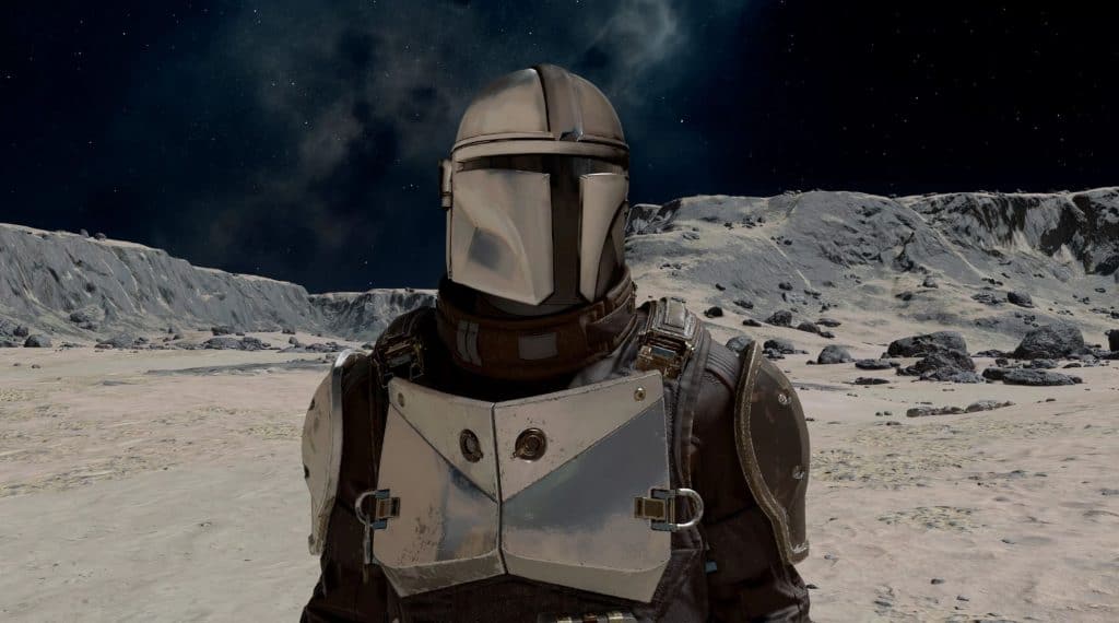 The Mandalorians Helmet and Jetpack Starfield Mod Download